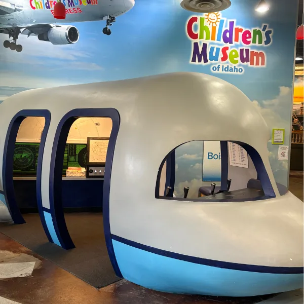 Giant airplane kids can explore and play in